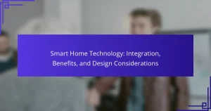 Technologie de maison intelligente : Intégration, avantages et considérations de conception